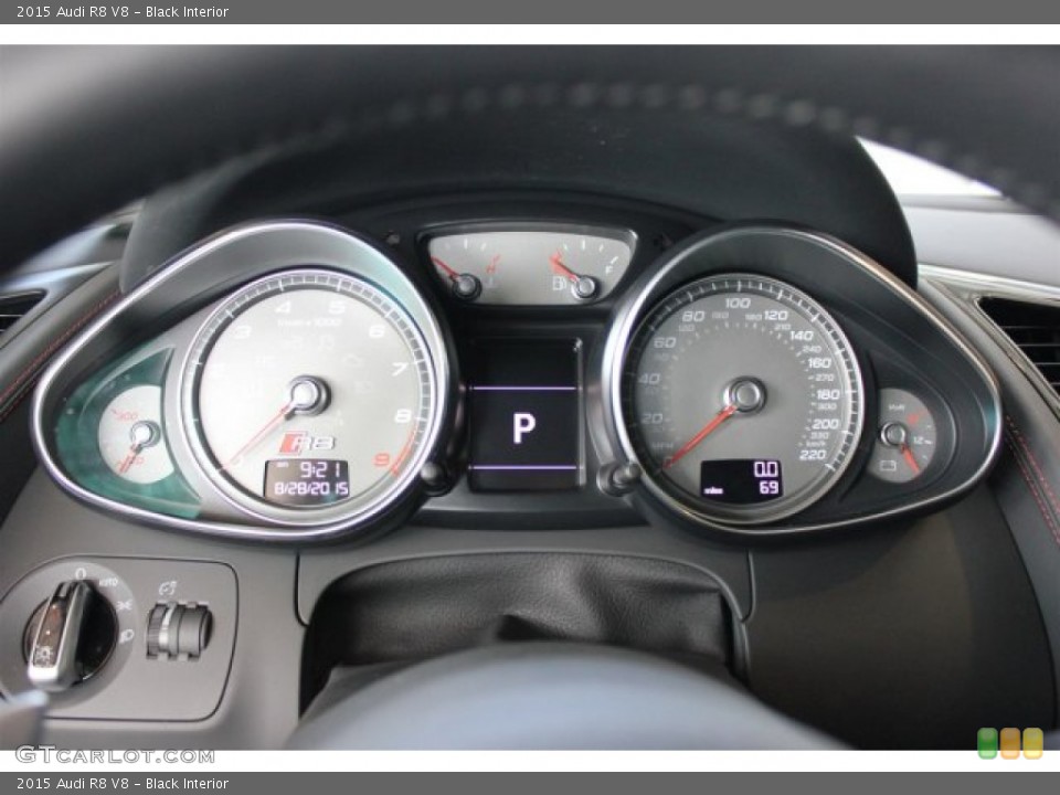 Black Interior Gauges for the 2015 Audi R8 V8 #106785533