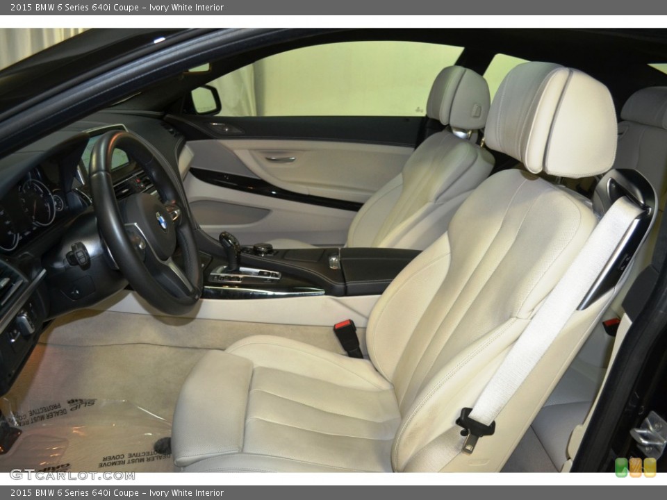 Ivory White Interior Front Seat for the 2015 BMW 6 Series 640i Coupe #106785734