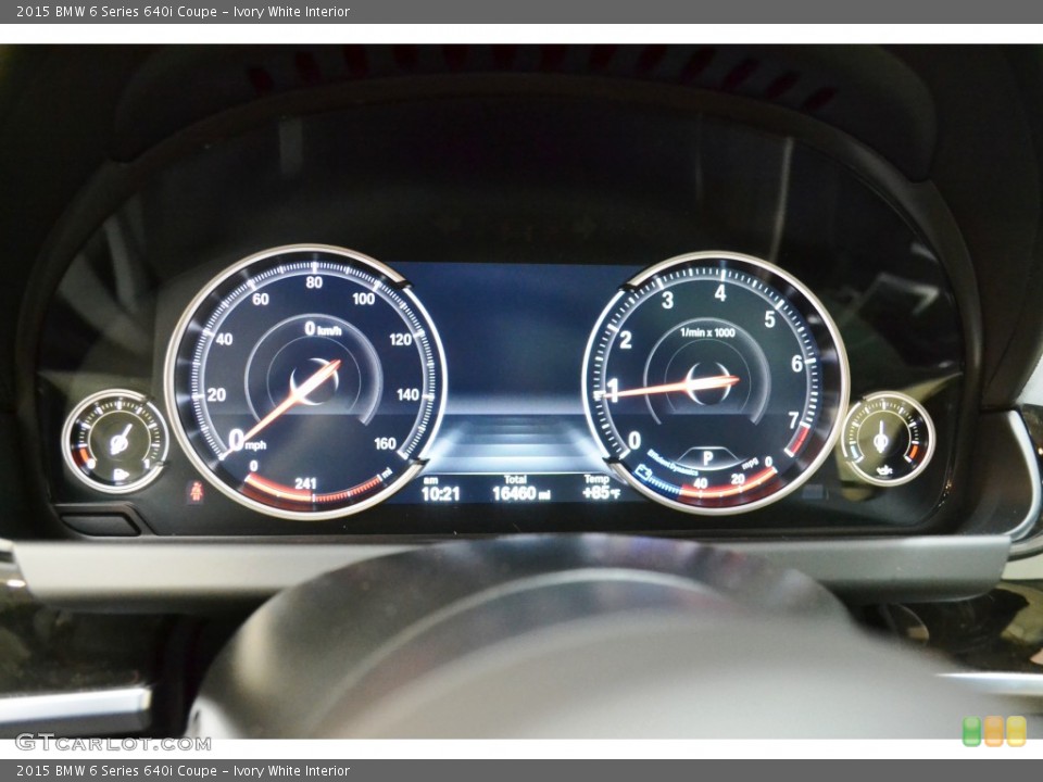 Ivory White Interior Gauges for the 2015 BMW 6 Series 640i Coupe #106785764