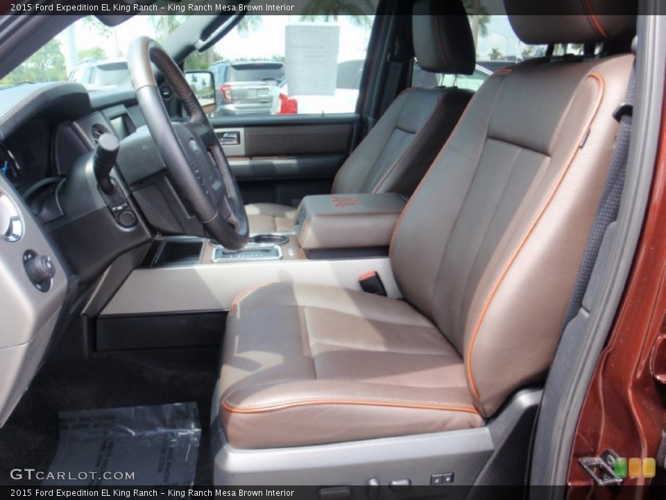 King Ranch Mesa Brown Interior Front Seat for the 2015 Ford Expedition EL King Ranch #106790454