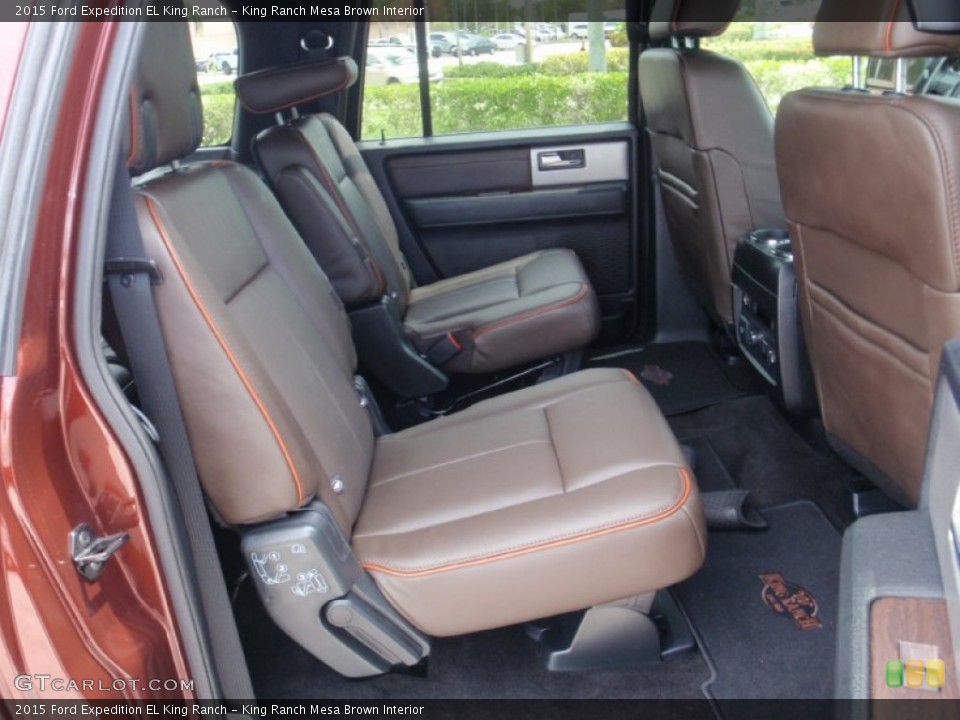 King Ranch Mesa Brown Interior Rear Seat for the 2015 Ford Expedition EL King Ranch #106790535