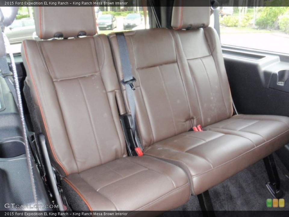 King Ranch Mesa Brown Interior Rear Seat for the 2015 Ford Expedition EL King Ranch #106790576