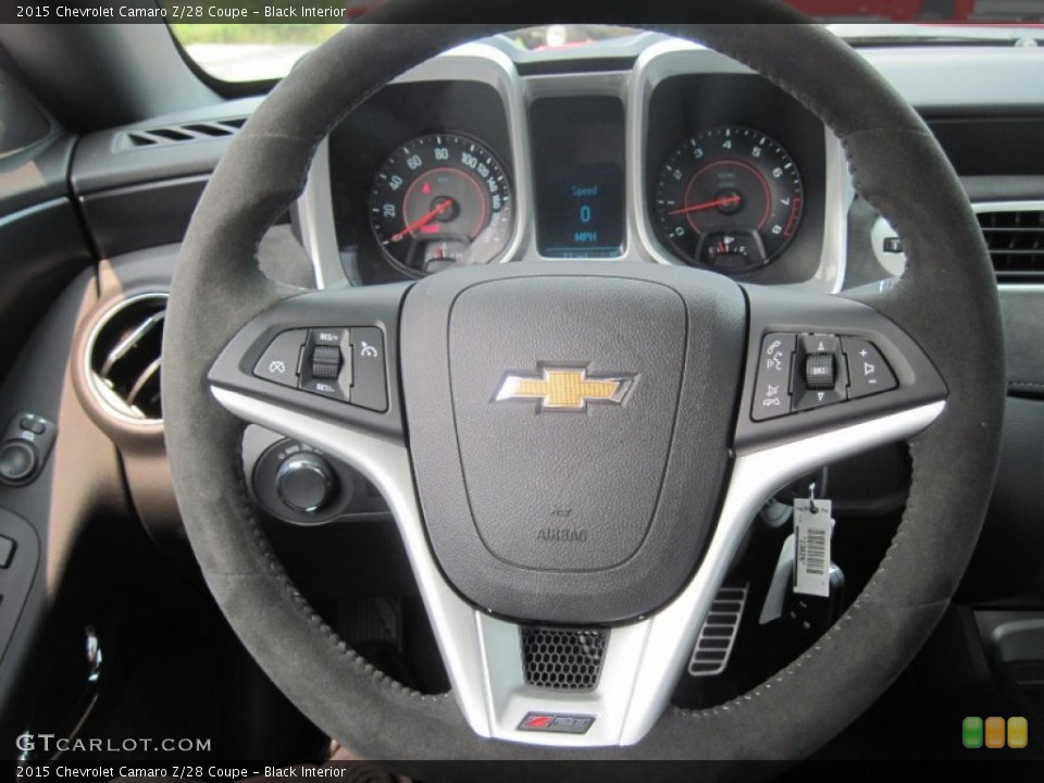 Black Interior Steering Wheel for the 2015 Chevrolet Camaro Z/28 Coupe #106796040