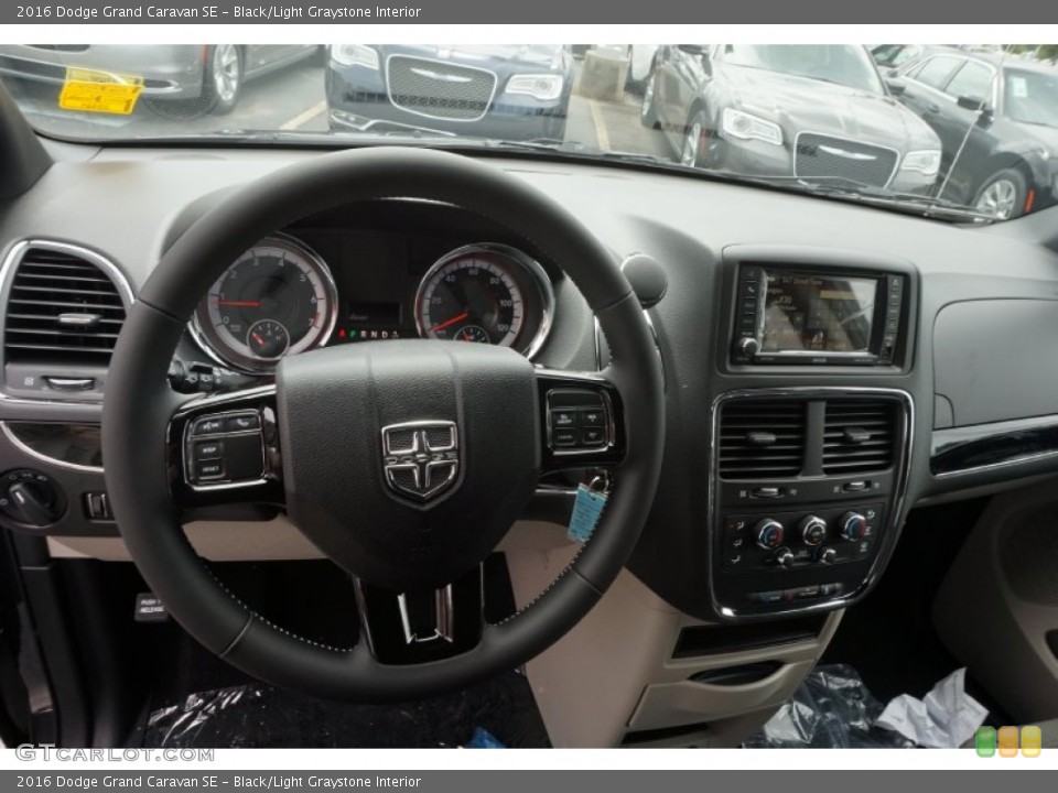 Black/Light Graystone Interior Dashboard for the 2016 Dodge Grand Caravan SE #106796184