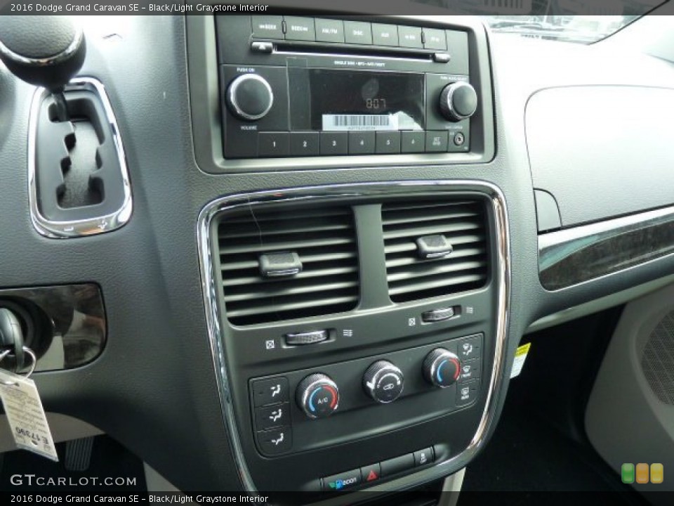 Black/Light Graystone Interior Controls for the 2016 Dodge Grand Caravan SE #106798347
