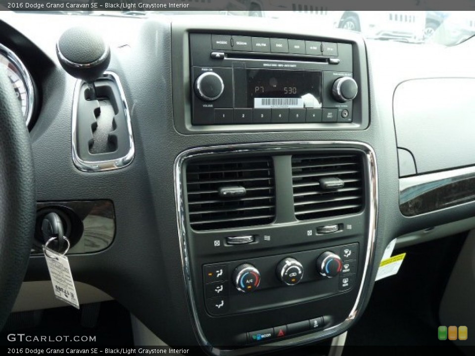 Black/Light Graystone Interior Controls for the 2016 Dodge Grand Caravan SE #106798524