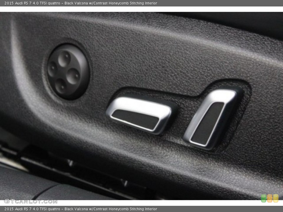 Black Valcona w/Contrast Honeycomb Stitching Interior Controls for the 2015 Audi RS 7 4.0 TFSI quattro #106799766