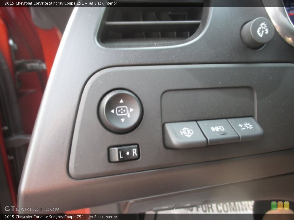 Jet Black Interior Controls for the 2015 Chevrolet Corvette Stingray Coupe Z51 #106800048