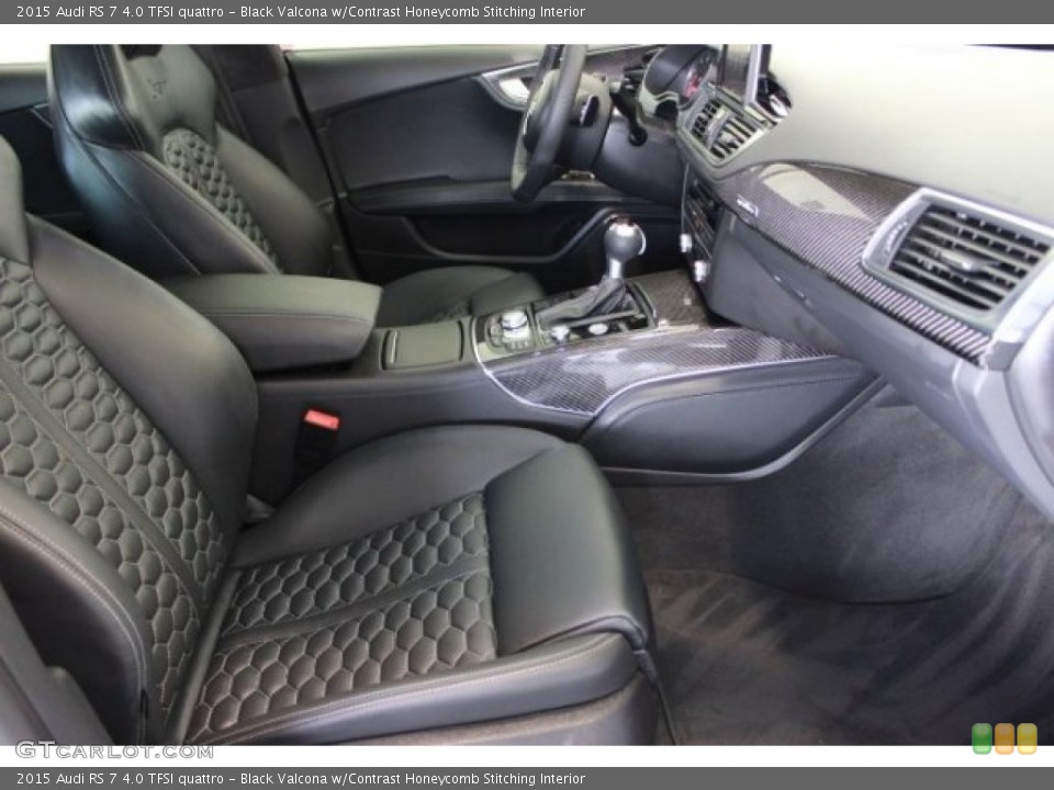 Black Valcona w/Contrast Honeycomb Stitching Interior Photo for the 2015 Audi RS 7 4.0 TFSI quattro #106800972