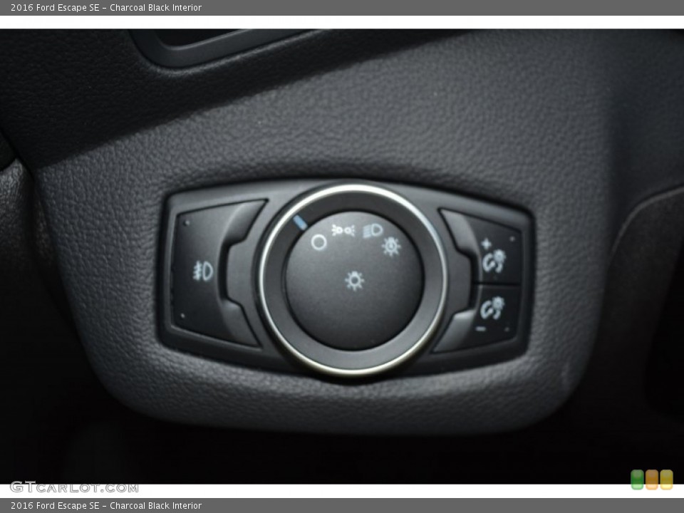 Charcoal Black Interior Controls for the 2016 Ford Escape SE #106804713