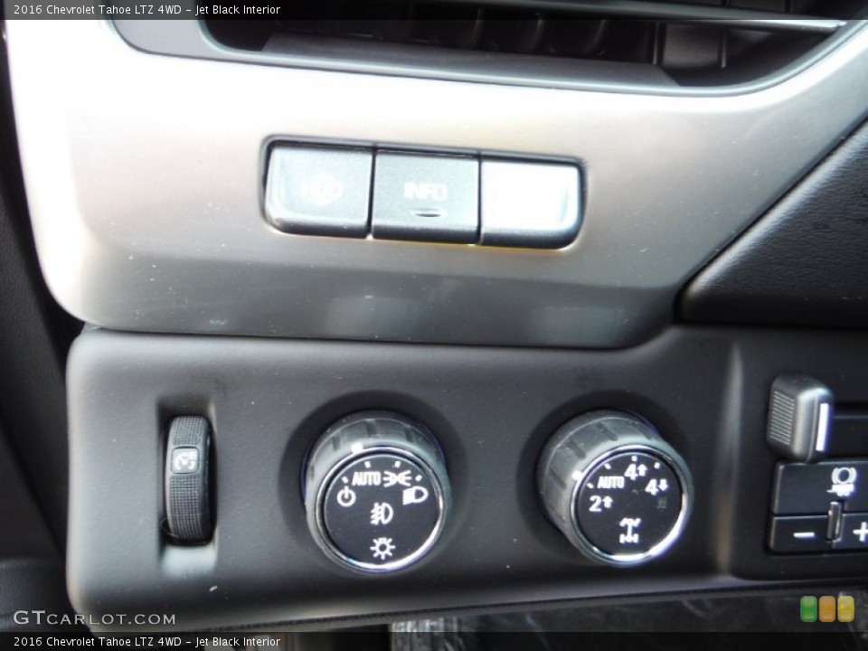 Jet Black Interior Controls for the 2016 Chevrolet Tahoe LTZ 4WD #106812213
