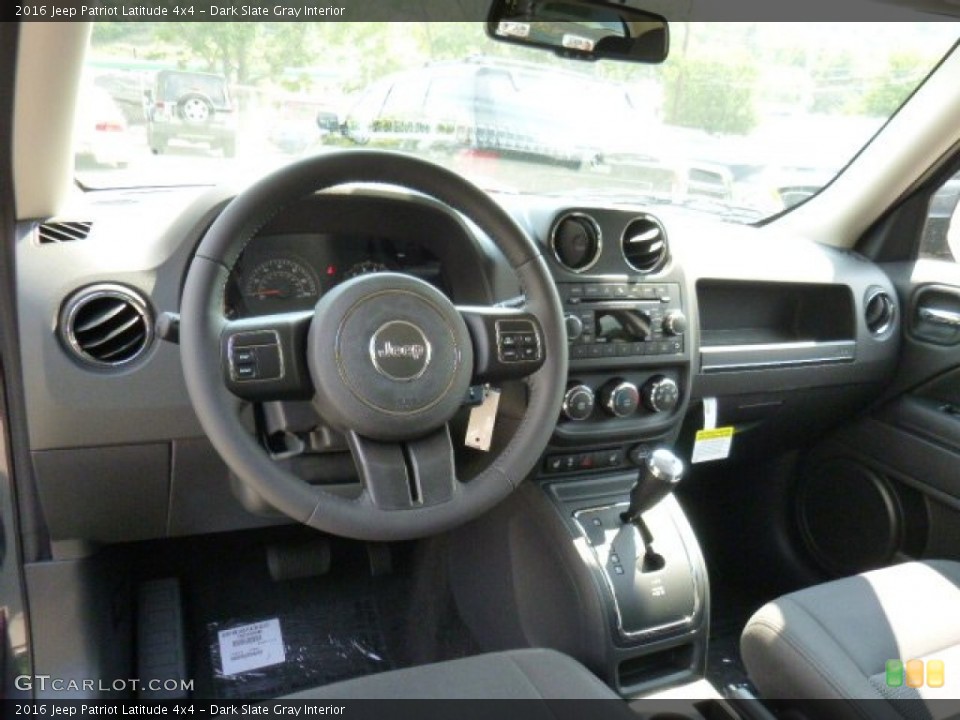 Dark Slate Gray Interior Dashboard for the 2016 Jeep Patriot Latitude 4x4 #106816317