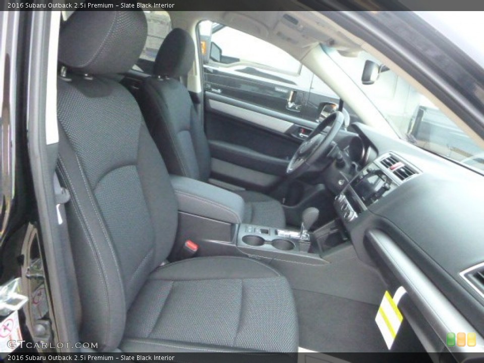 Slate Black Interior Photo for the 2016 Subaru Outback 2.5i Premium #106817472