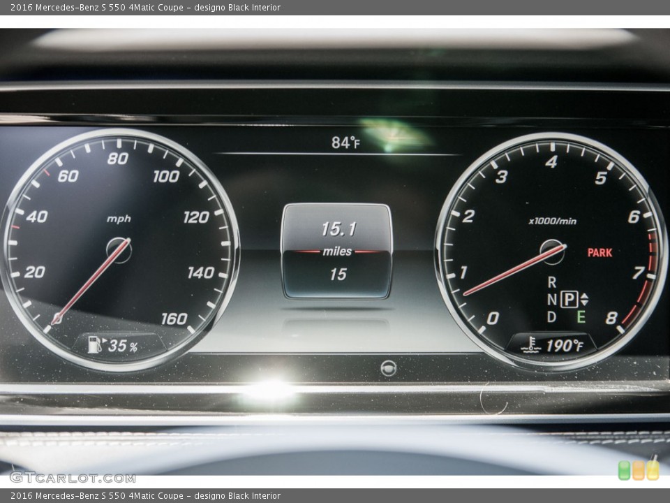 designo Black Interior Gauges for the 2016 Mercedes-Benz S 550 4Matic Coupe #106818867