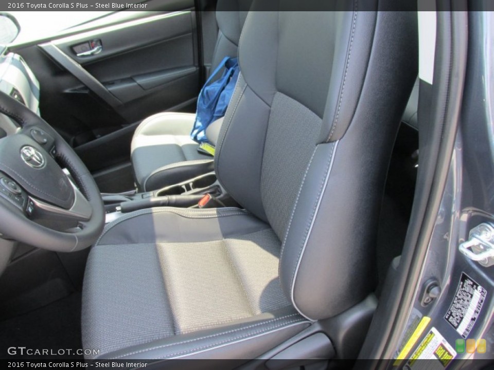 Steel Blue Interior Photo for the 2016 Toyota Corolla S Plus #106820412