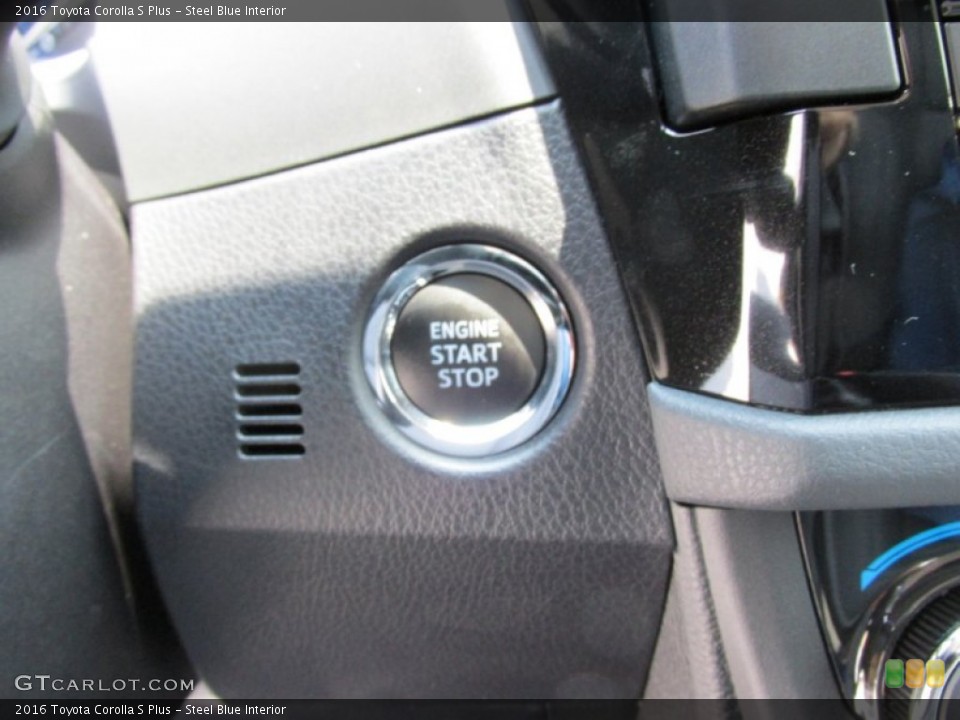 Steel Blue Interior Controls for the 2016 Toyota Corolla S Plus #106820557