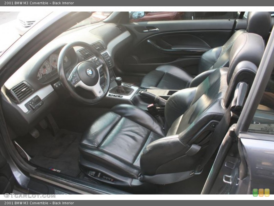 Black Interior Prime Interior for the 2001 BMW M3 Convertible #106828638