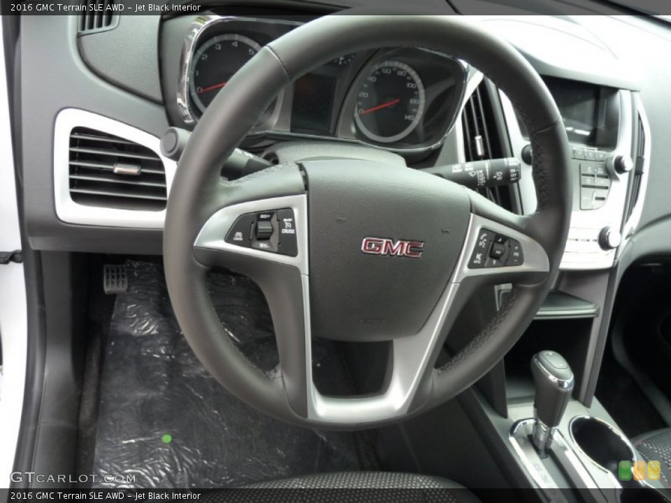 Jet Black Interior Steering Wheel for the 2016 GMC Terrain SLE AWD #106833876