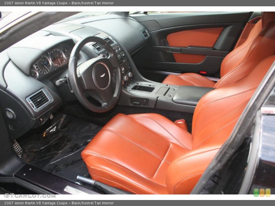 Black/Kestrel Tan Interior Photo for the 2007 Aston Martin V8 Vantage Coupe #106838841