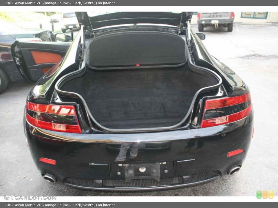 Black/Kestrel Tan Interior Trunk for the 2007 Aston Martin V8 Vantage Coupe #106839189