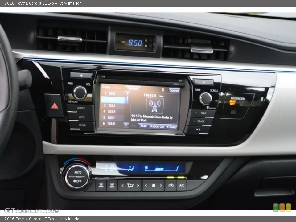 Ivory Interior Controls For The 2016 Toyota Corolla Le Eco