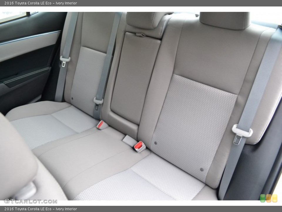 Ivory Interior Rear Seat for the 2016 Toyota Corolla LE Eco #106847970