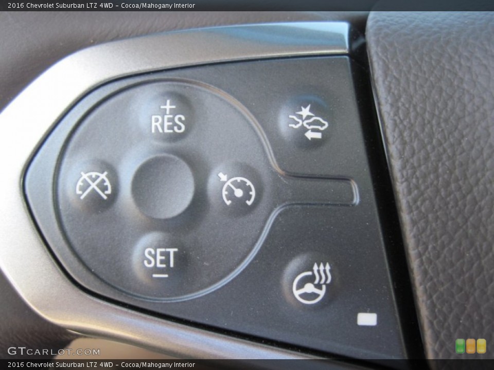 Cocoa/Mahogany Interior Controls for the 2016 Chevrolet Suburban LTZ 4WD #106852812
