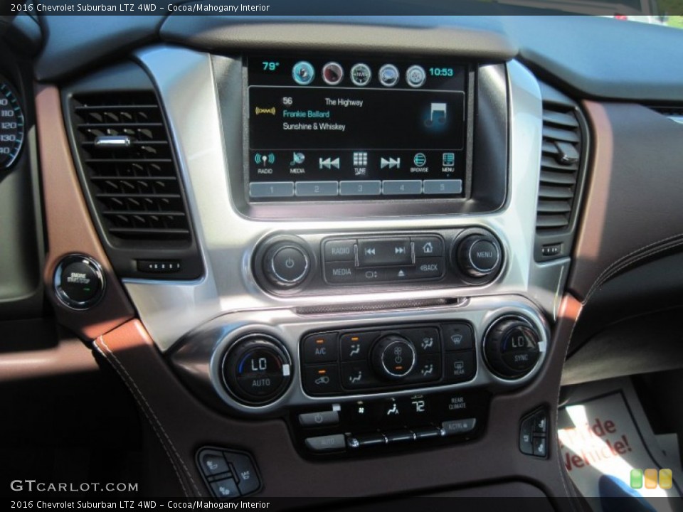Cocoa/Mahogany Interior Controls for the 2016 Chevrolet Suburban LTZ 4WD #106852919