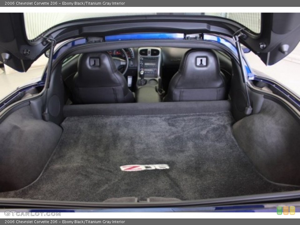 Ebony Black/Titanium Gray Interior Trunk for the 2006 Chevrolet Corvette Z06 #106870098