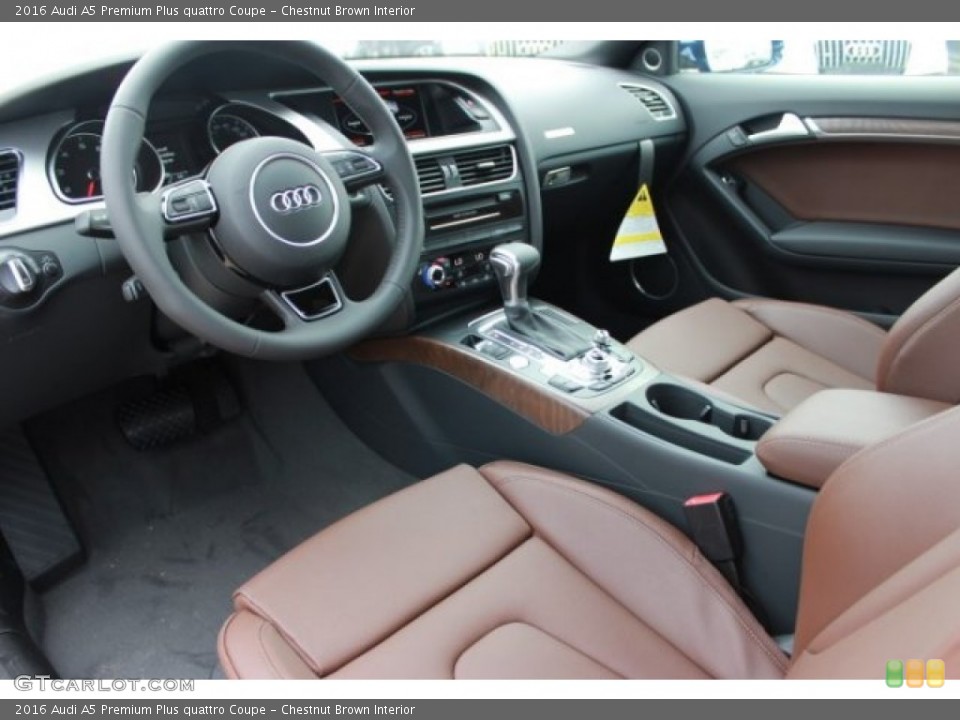 Chestnut Brown Interior Photo for the 2016 Audi A5 Premium Plus quattro Coupe #106880076