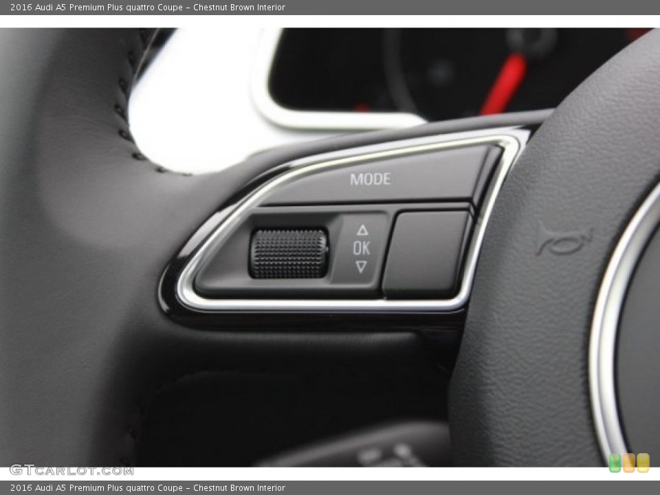 Chestnut Brown Interior Controls for the 2016 Audi A5 Premium Plus quattro Coupe #106880163