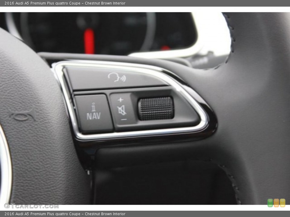 Chestnut Brown Interior Controls for the 2016 Audi A5 Premium Plus quattro Coupe #106880166
