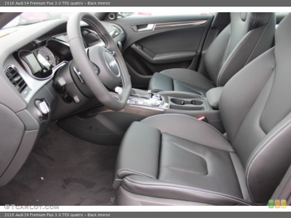 Black Interior Front Seat for the 2016 Audi S4 Premium Plus 3.0 TFSI quattro #106881283