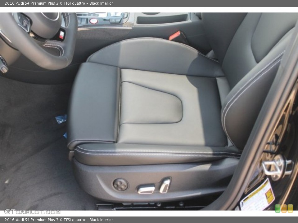 Black Interior Front Seat for the 2016 Audi S4 Premium Plus 3.0 TFSI quattro #106881636