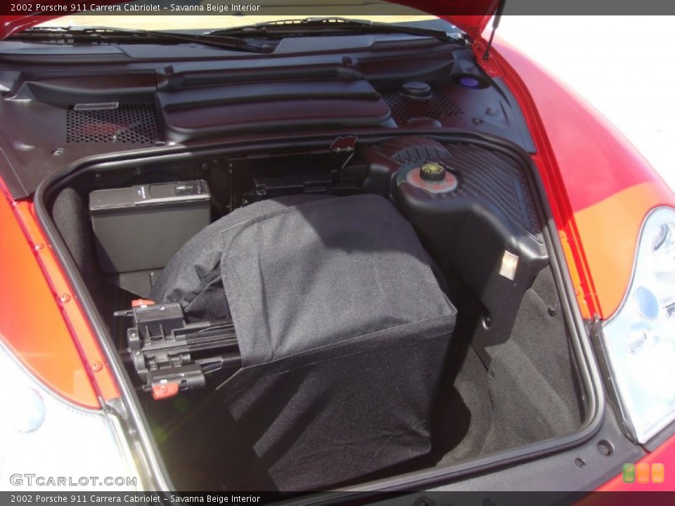 Savanna Beige Interior Trunk for the 2002 Porsche 911 Carrera Cabriolet #106881714