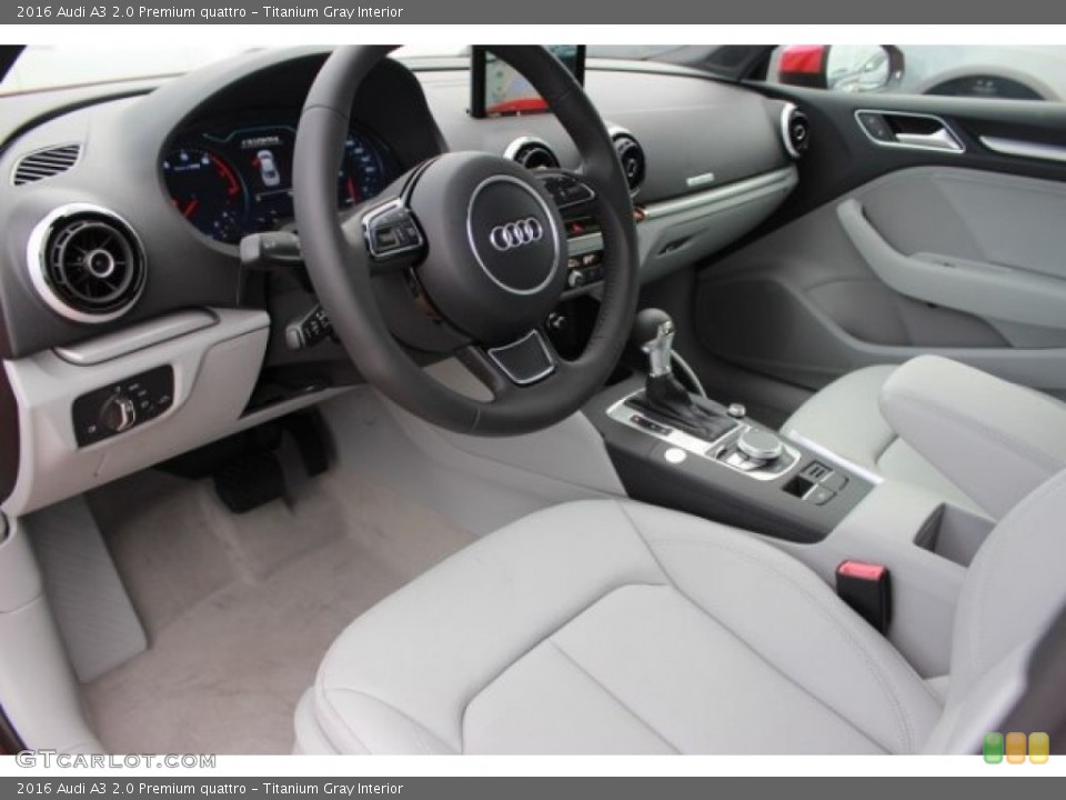 Titanium Gray Interior Photo for the 2016 Audi A3 2.0 Premium quattro #106881798