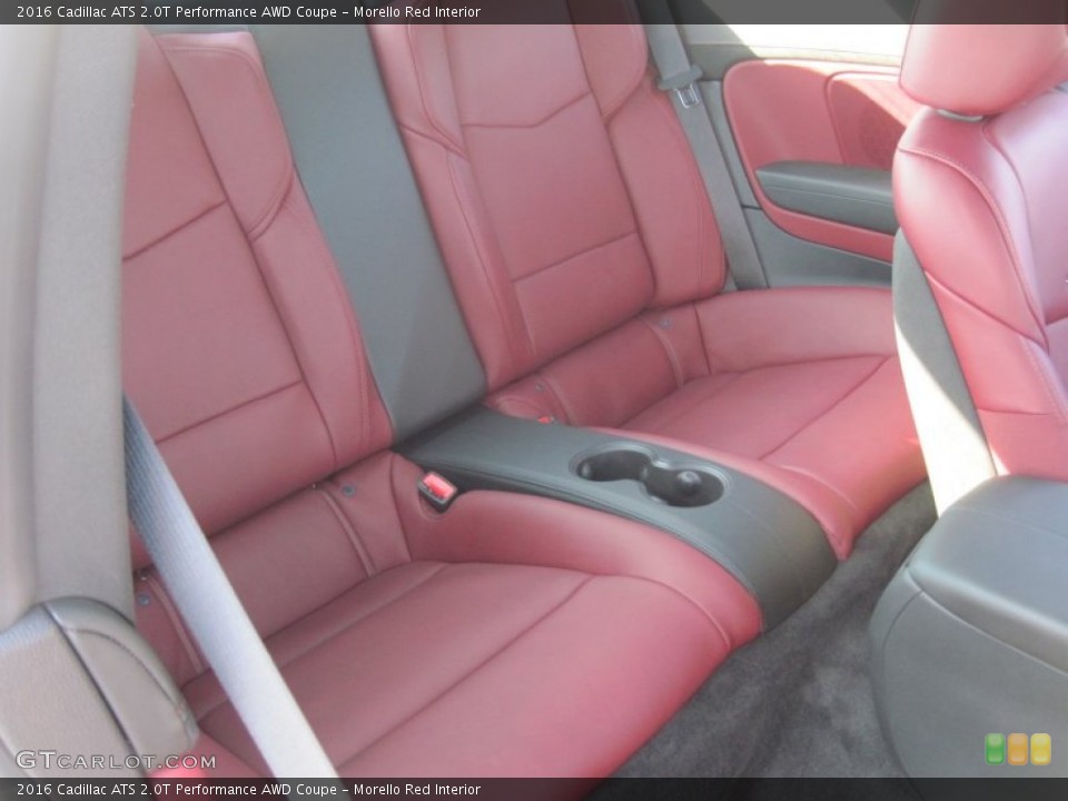 Morello Red Interior Rear Seat for the 2016 Cadillac ATS 2.0T Performance AWD Coupe #106890684