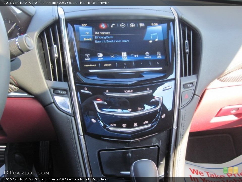 Morello Red Interior Controls For The 2016 Cadillac Ats 2 0t