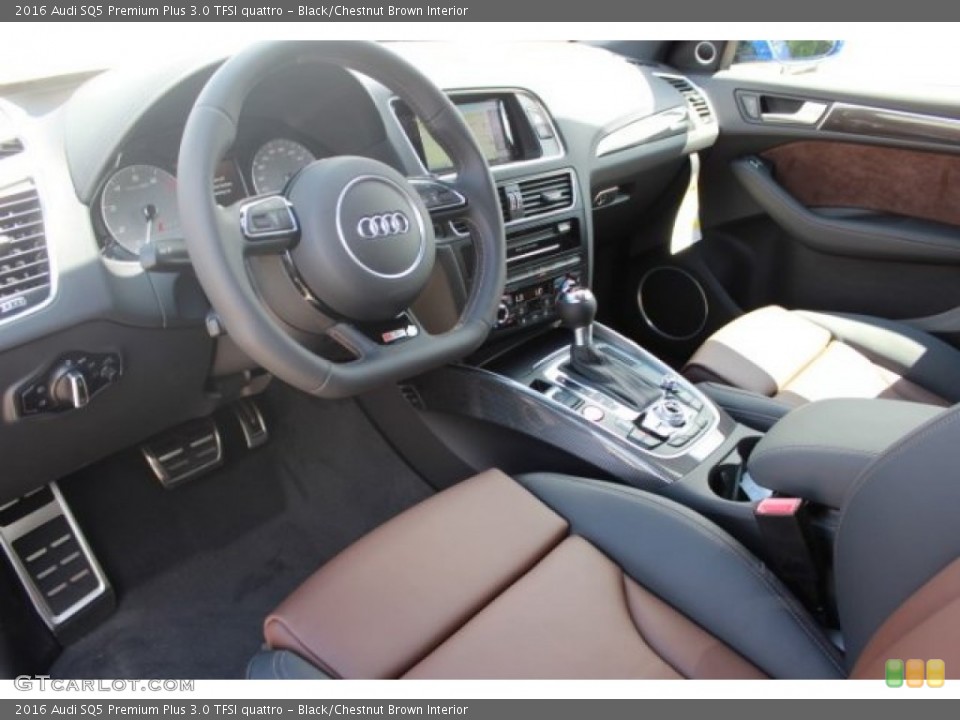 Black/Chestnut Brown Interior Photo for the 2016 Audi SQ5 Premium Plus 3.0 TFSI quattro #106891616