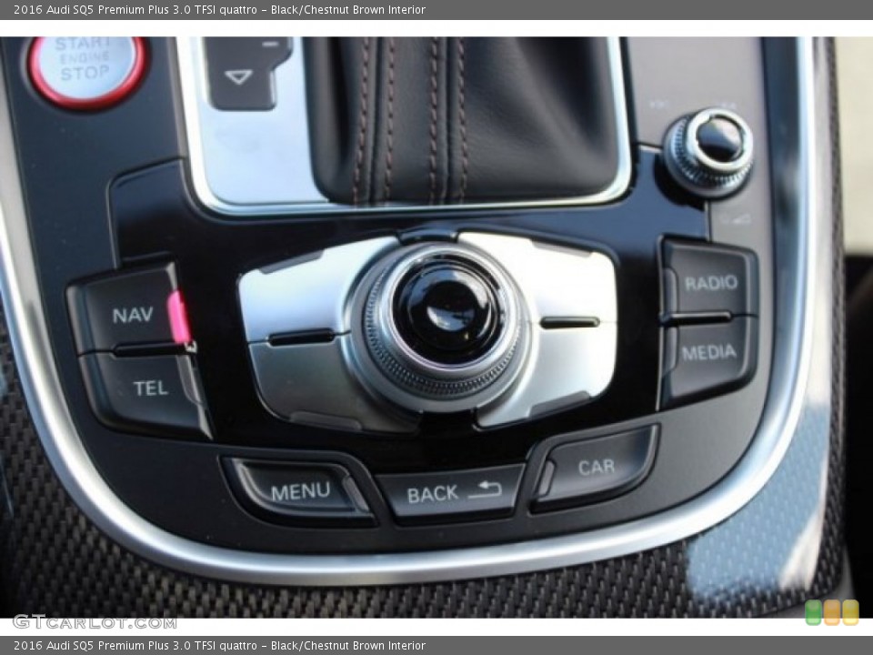Black/Chestnut Brown Interior Controls for the 2016 Audi SQ5 Premium Plus 3.0 TFSI quattro #106891721
