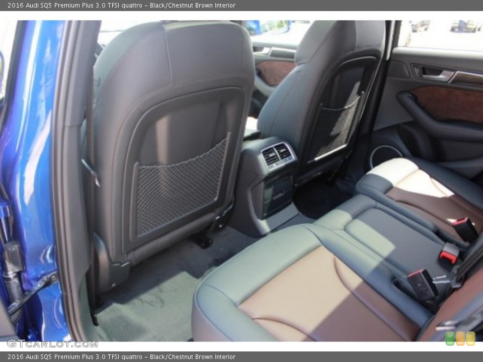 Black/Chestnut Brown Interior Rear Seat for the 2016 Audi SQ5 Premium Plus 3.0 TFSI quattro #106891991