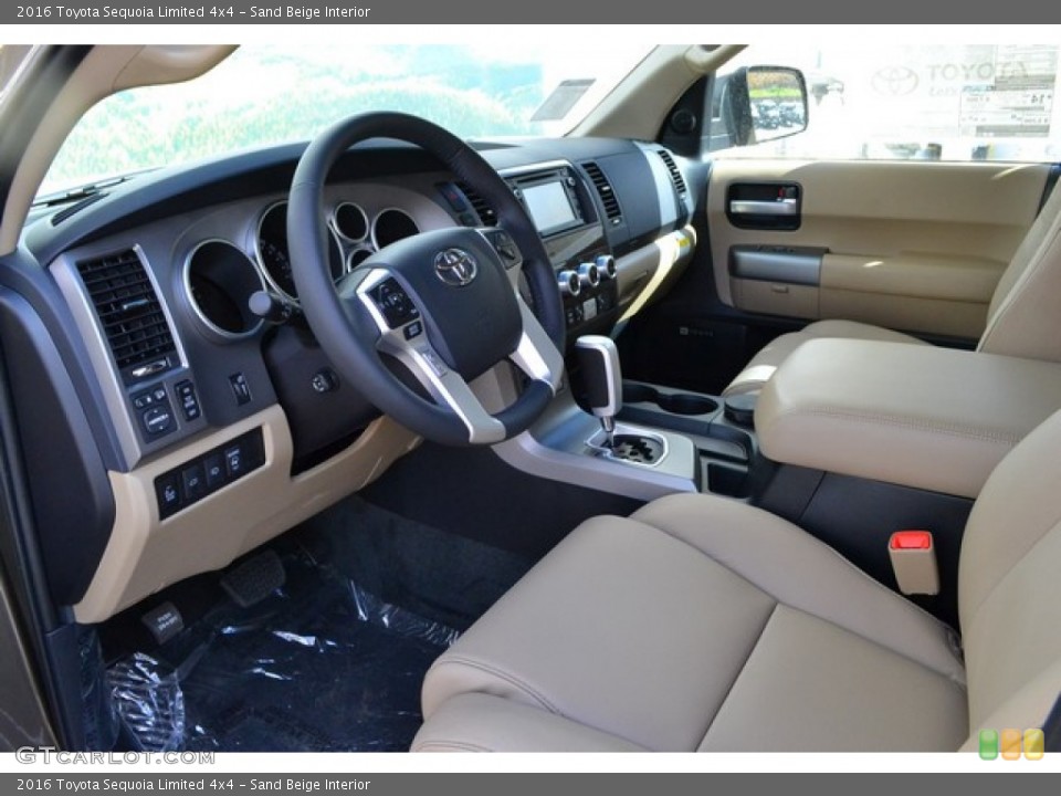 Sand Beige Interior Photo for the 2016 Toyota Sequoia Limited 4x4 #106894733