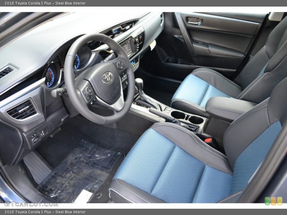 Steel Blue Interior Prime Interior for the 2016 Toyota Corolla S Plus #106897937