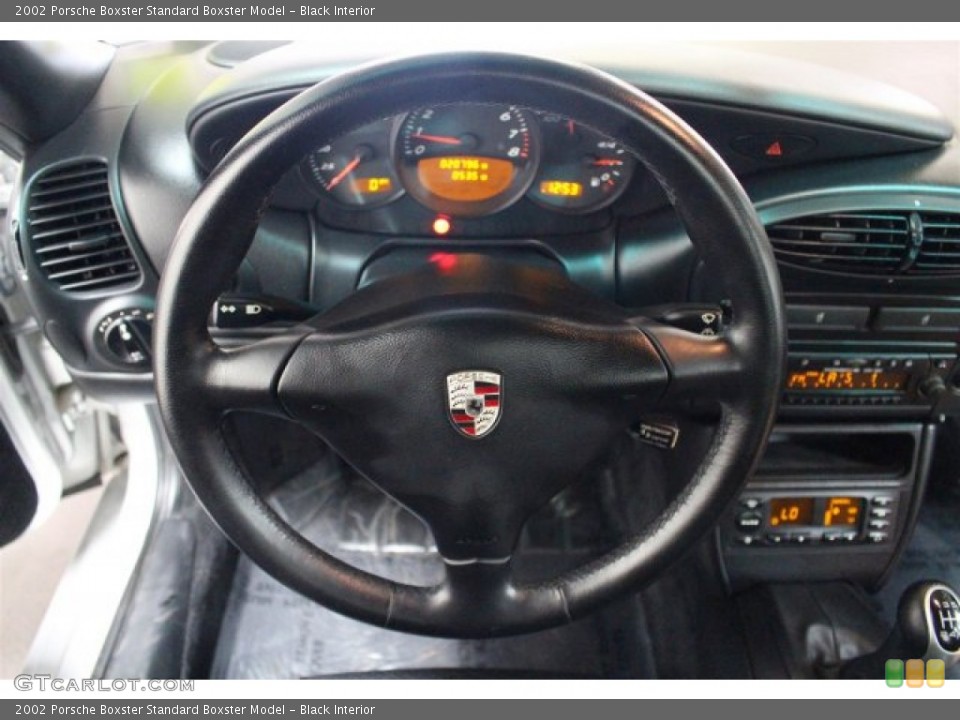 Black Interior Steering Wheel for the 2002 Porsche Boxster  #106900058