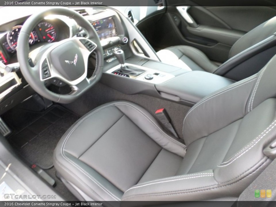 Jet Black Interior Prime Interior for the 2016 Chevrolet Corvette Stingray Coupe #106906429