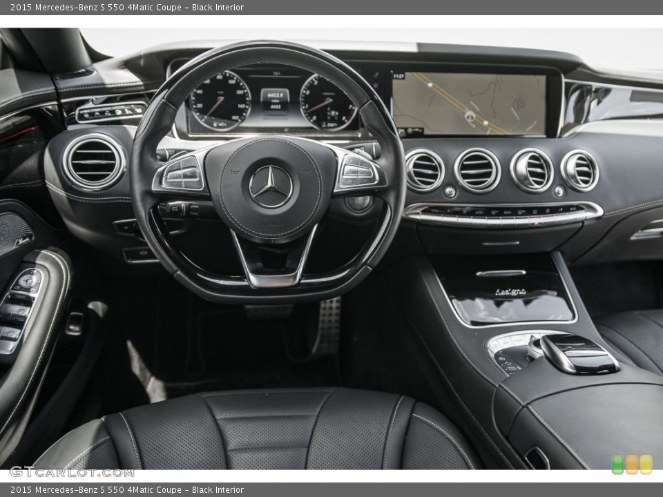 Black Interior Dashboard for the 2015 Mercedes-Benz S 550 4Matic Coupe #106909303