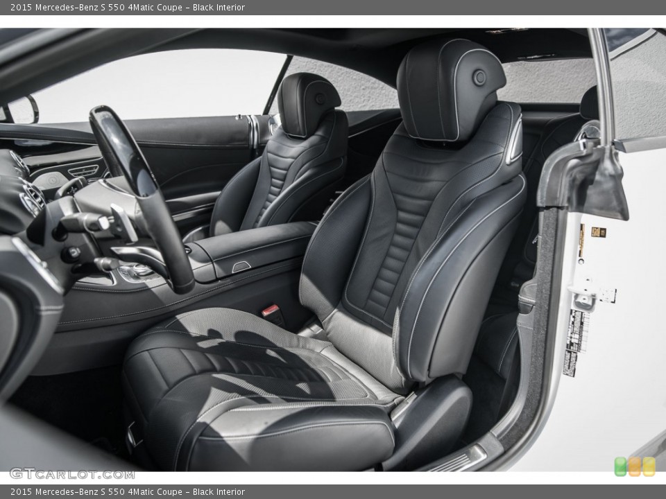 Black Interior Front Seat for the 2015 Mercedes-Benz S 550 4Matic Coupe #106909527