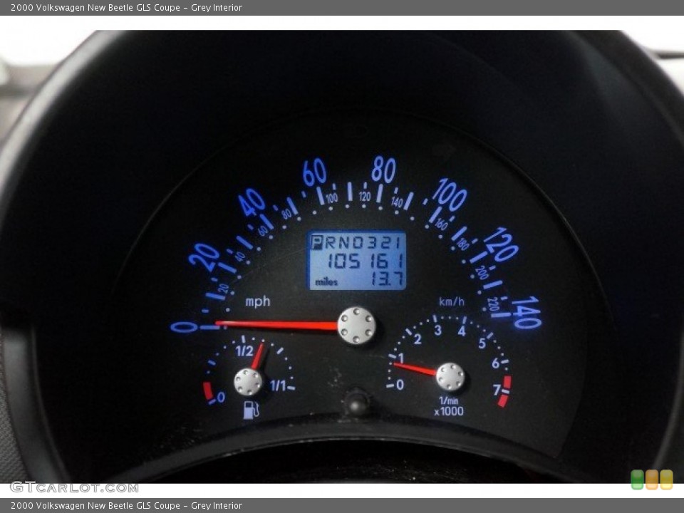 Grey Interior Gauges for the 2000 Volkswagen New Beetle GLS Coupe #106910860