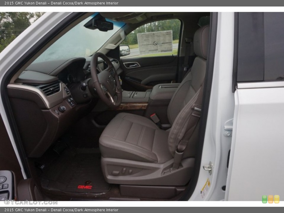 Denali Cocoa/Dark Atmosphere 2015 GMC Yukon Interiors