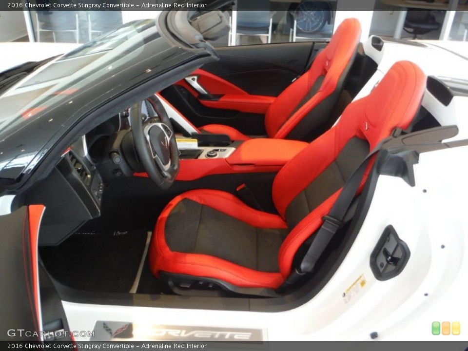 Adrenaline Red Interior Photo for the 2016 Chevrolet Corvette Stingray Convertible #106917346